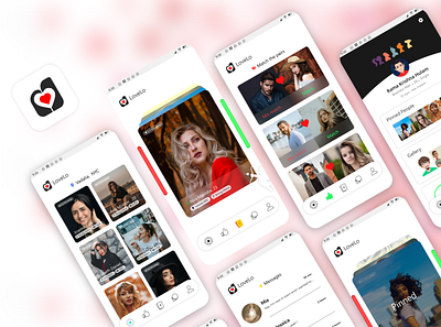 Love Lo -Dating App adobe xd app birds branding challenge concept connect daily ui dating dating app digital freedom interface love love app minimal mobile ui ui design uiux