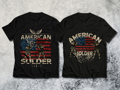 american soldier t shirt design