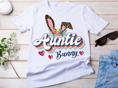 Auntie Bunny T-shirt Design