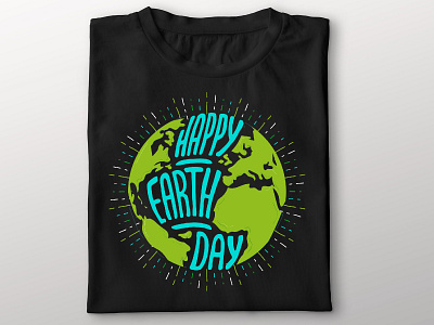 Happy Earth Day T-shirt Design best t shirt custom t shirt design earth funny t shirt happy earth day illustration logo t shirt design typography