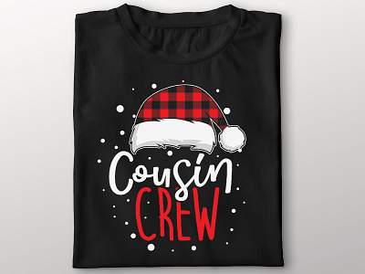 cousin crew T-shirt Design best t shirt cold custom t shirt design funny t shirt graphic design illustration t shirt design typography winter