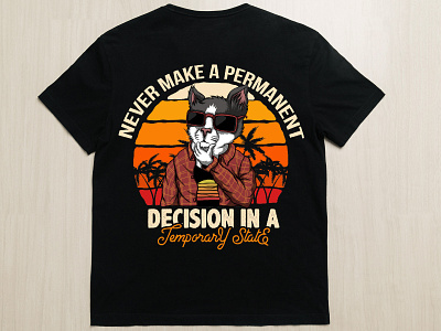 Never Make A Permanent T-shirt Design best t shirt branding custom t shirt design funny t shirt illustration logo t shirt design typography