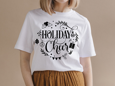 Holiday Cheer T-shirt Design best t shirt branding custom t shirt design funny t shirt graphic design illustration logo t shirt design typography