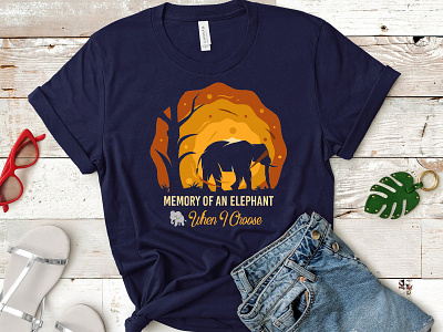 Elephant T-shirt Design best t shirt branding custom t shirt design elephant funny t shirt graphic design illustration logo t shirt design typography