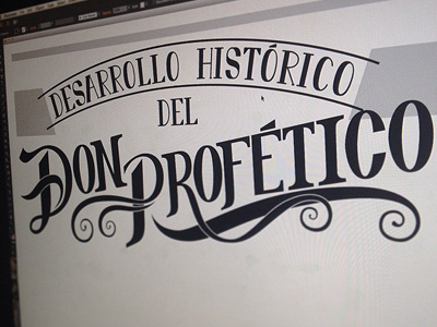 Lettering "Don Profetico" 3 illustrator lettering typo typography vector