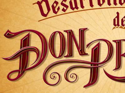 Lettering "Don Profetico" 5 (Detalle) detail lettering photoshop typo typography