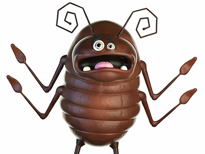 Bug Stylized Character 3d 3d art 3d artist animation character design disney art illustration pixar render zbrush