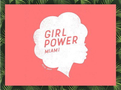 Girl Power Miami brand refresh branding illustration rebrand silhouette typography user experience ux