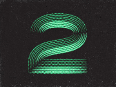 Number 2 - 36 Days of Type 36daysoftype graphic illustration lettering type typography