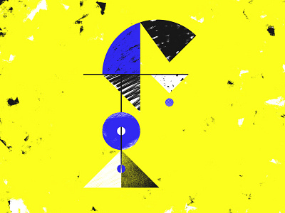 Letter F - 36 Days of Type 36days 36daysoftype blue brushes custom design graphic letters texture type typography yellow