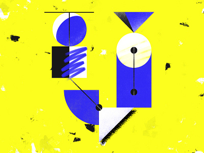 Letter V - 36 Days of Type 36days 36daysoftype blue brushes custom design graphic letters texture type typography yellow