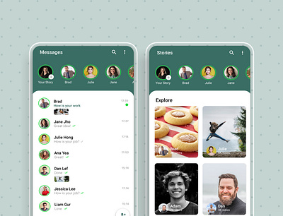 WhatsApp Redesign adobexd appdesign apple apple design design design app design art designinspiration graphic illustration logo ui uidesign user experience userinterface uxdesign uxui