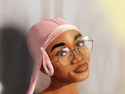 black girl realistic art