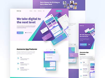 Application Landing Page