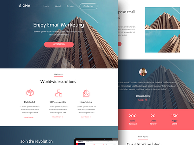 Email / Newsletter HTML Template ( Sigma )