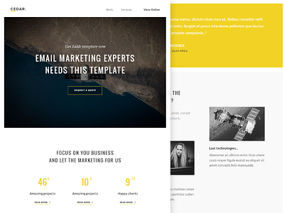 Cedar HTML email template