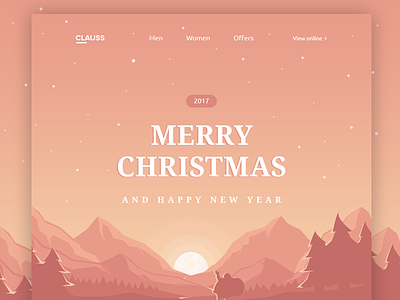 Christmas Newsletter christmas design email minimal newsletter page ui ux web