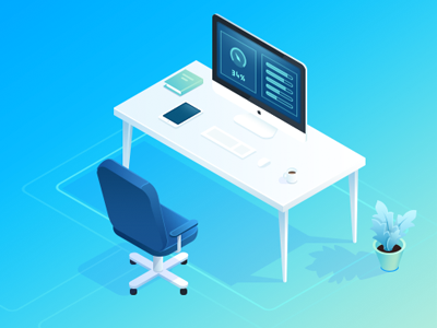 isometric draft 3d animation clean illustration isometric landing minimal mockup phone web