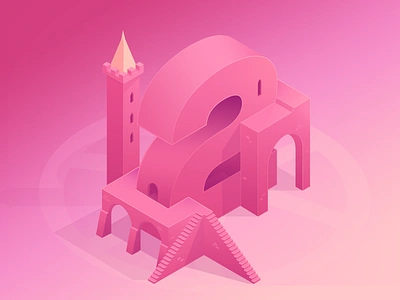 2x Dribbble Invites 2 invites draft giveaway illustraion invitation invite invites isometric