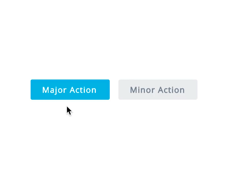 Action Buttons ux ui gif minor major action buttons