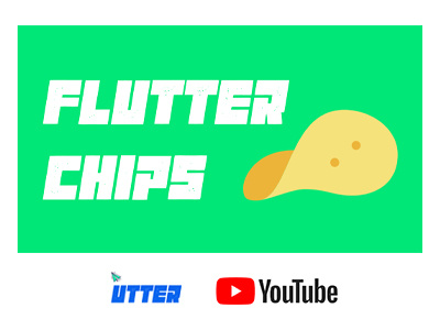 Flutter Chips Thumbnail app app design app developer app developers app development branding chips design thumbnail youtube banner youtube channel