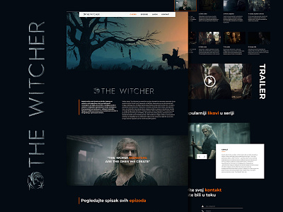 Witcher website webdesign website design