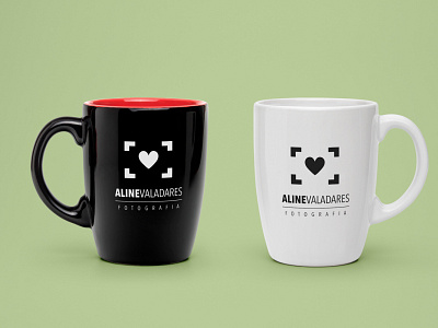 mug ALINE VALADARES PHOTOGRAPHY branding design logo typography vector