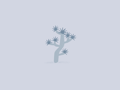 Blue Joshua Tree blue desert flat design icon joshua tree minimal modern