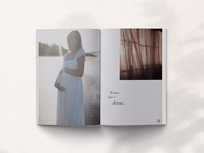 Look book for a maternity clothing brand branding graphicdesign logo