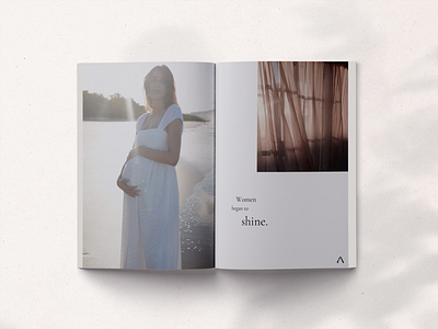 Look book for a maternity clothing brand