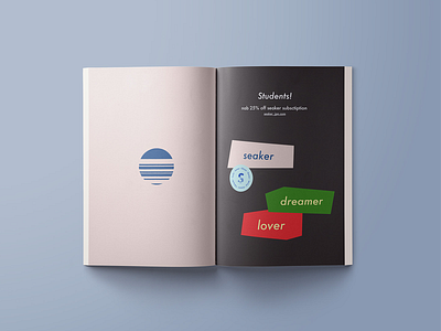 Zine 'seaker' that features Japanese culture branding graphicdesign logo visualidentity