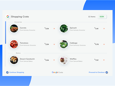 Shooping Cart - Google Crate