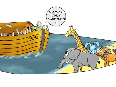 Noah & The Sardines 2015 ark cartoon contest festas losboa noah sardine sardinha sardiña