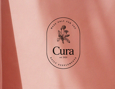 Cura Logo Design branding design gradient graphic design health illustration logo logo design vitamin