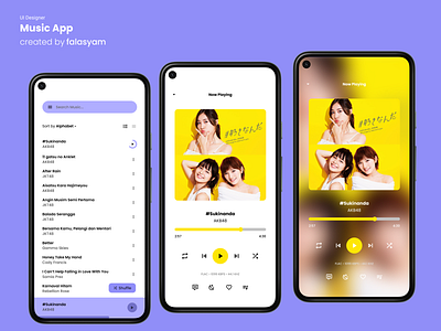 Simple Music App Concept Design app design material design material you mobile app design mobile ui music simple ui uiux