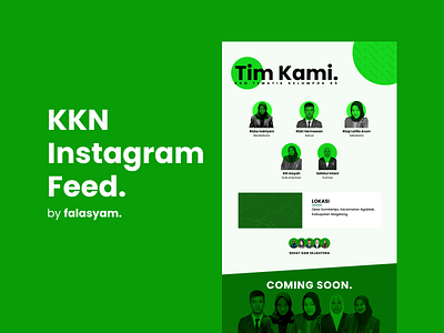 KKN Instagram Feed Grid. branding design instagram instagram feed instagram feed grid kkn kuliah kerja nyata motion graphics