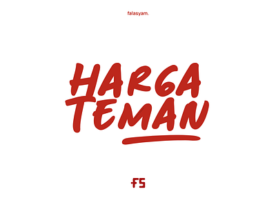 Harga Teman. branding design figma graphic design harga teman letter logo text typography