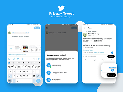 Privacy Tweet Ideas design graphic design ideas mobile mobile app design mobile ui tweet twitter ui uiux
