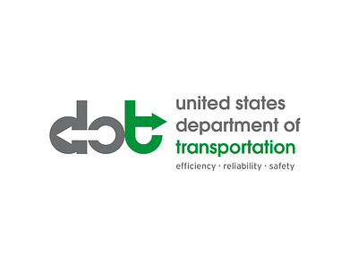 Department of Transportation Logo Redesign branding design logo minimal typography