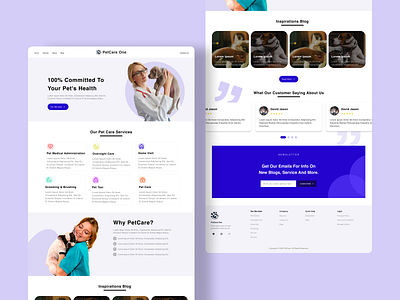 PetCare One - PetCare Landing Page