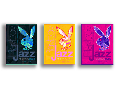 The Playboy Jazz Festival branding design logo