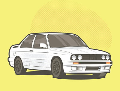 BMW M3 adobe illustrator design illustration vector