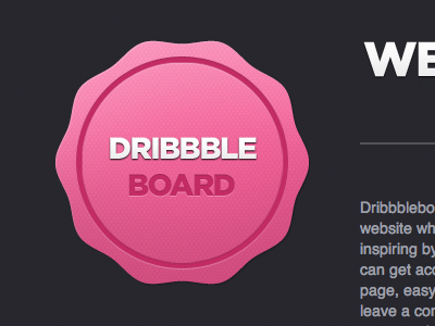 Dribbbleboard dribbble web app