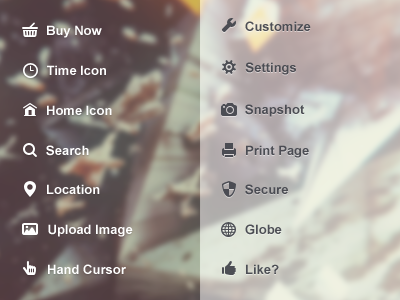 Icon Works camera clock customize globe hand home icon image like location photo pointer print printer search secure settings shopping cart time