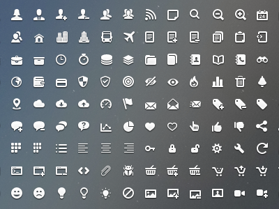 Impressionist Vector Icons Pack (more) huge icon pack