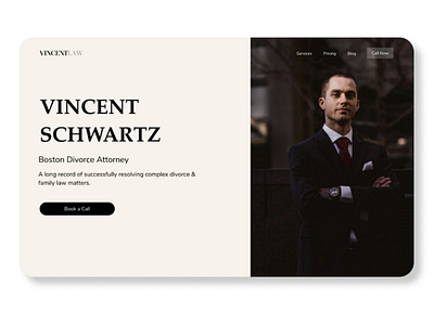 Landing page for Lawyer Website