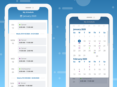 Mobile Scheduling App