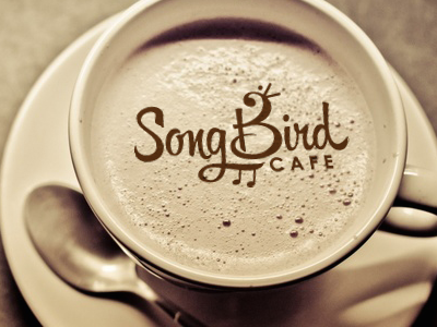 Song Bird Cafe art bird cafe coffee design foam logo song