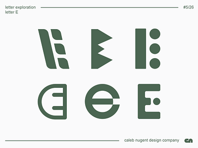 Letter E Spread