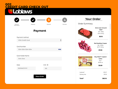 002credit card check out ui uichallenge